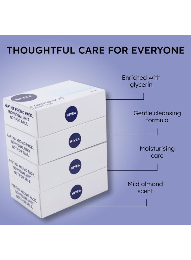 نيفيا صابون نيفيا كريم سوفت، 125 جرام (عبوة من 4 قطع) - Image 2